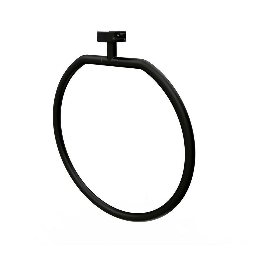 Closetrolhouder dubbel v. onder planchet Black LEEV Geesa 