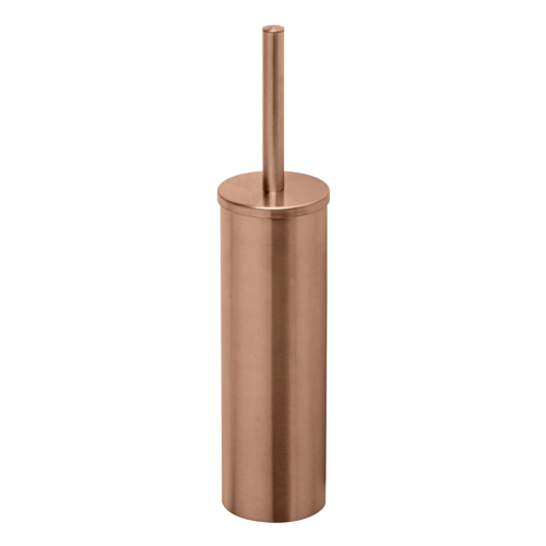 Toiletborstel met houder (zwarte borstelkop)  Nemox |  Brons geborsteld