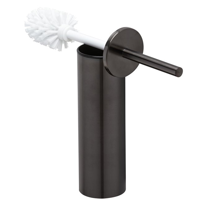 Toiletborstel garnituur brushed black