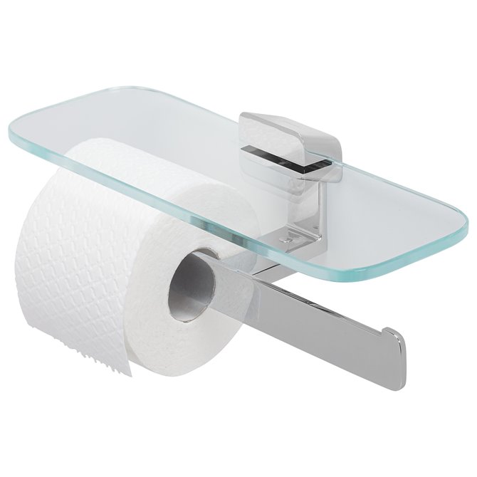 SHIFT CHROME Toiletrolhouder dubbel met planchet