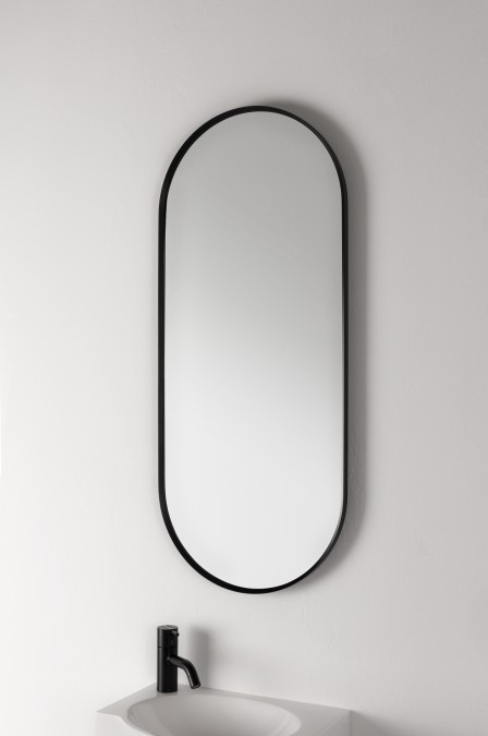 Oval spiegel zonder verlichting