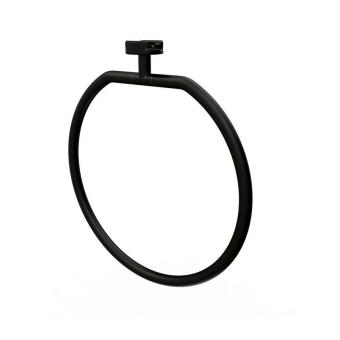 Closetrolhouder dubbel v. onder planchet Black LEEV Geesa 