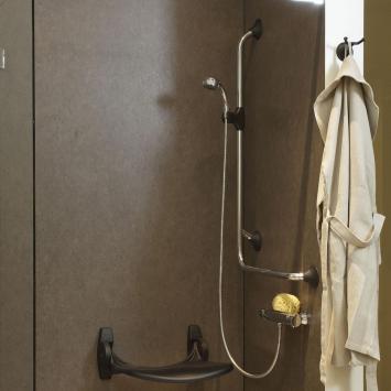 Douchezitting antraciet