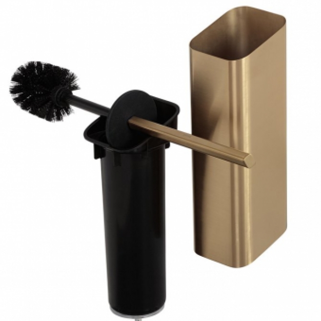 SHIFT BRUSHED GOLD Toiletborstel met houder